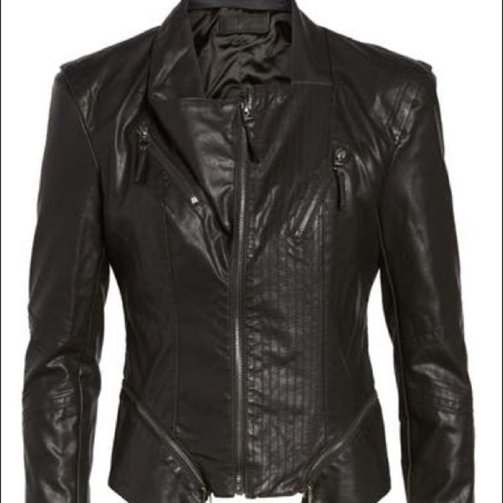 ✨HP✨Faux Leather Jacket✨ - Picture 6 of 10